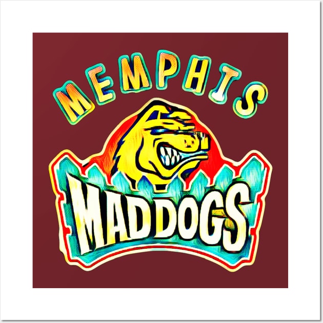 Memphis Mad Dogs Football Wall Art by Kitta’s Shop